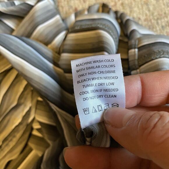 Arnold Palmer Polo Shirt Men’s Size Large Pastel Gray Stripe Golf Active Sports - Picture 4 of 7